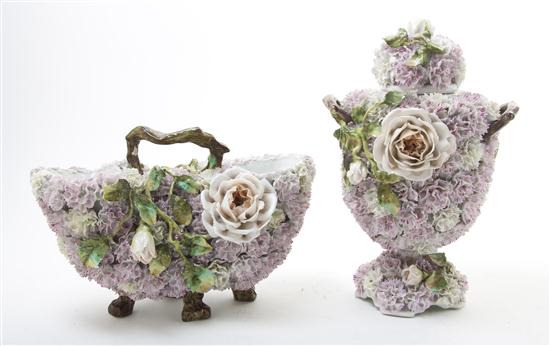  Two Continental Porcelain Flower 155399