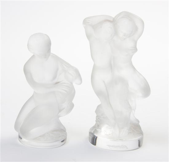  Two Lalique Figural Groups one 1553ad