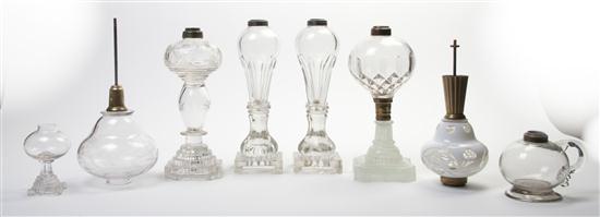  Six American Whale Oil Lamps 1553a6