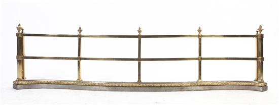 A Brass and Steel Fire Surround 1553a9