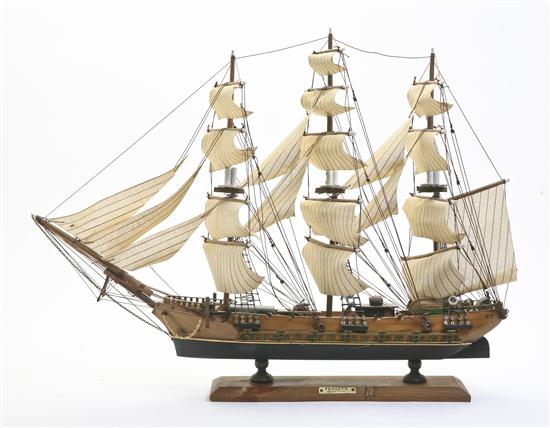 A Model of a Three Masted Ship