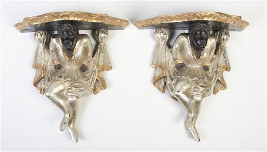 A Pair of Painted and Parcel Gilt 1553e8
