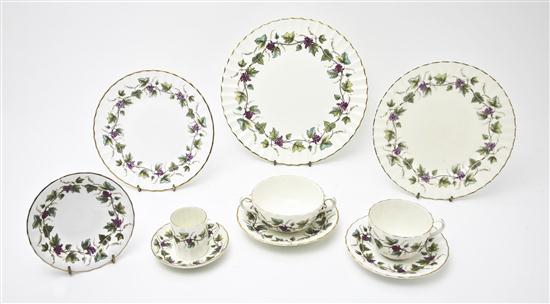 * A Partial Set of Royal Worcester