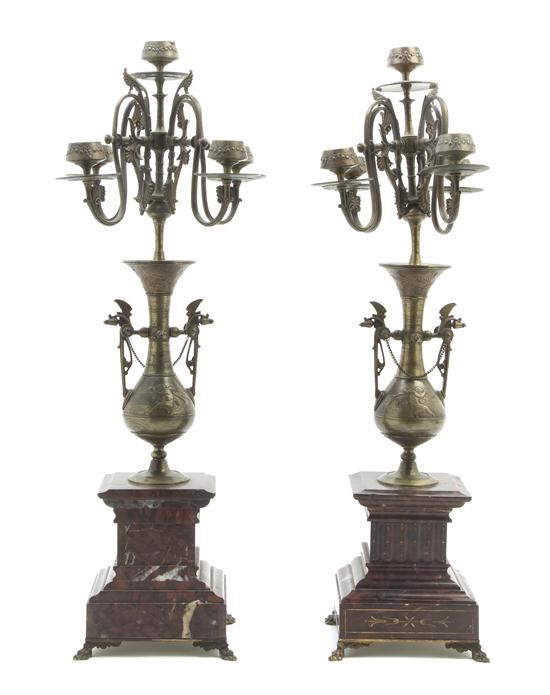 A Pair of Neoclassical Bronze and 1553ec