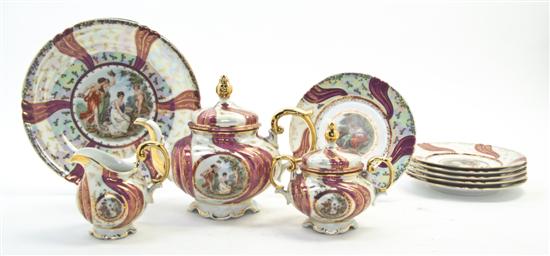 A German Porcelain Dessert Service Volkstedt