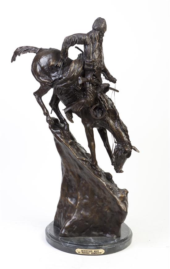 A Bronze Figure after Remington 1553fa