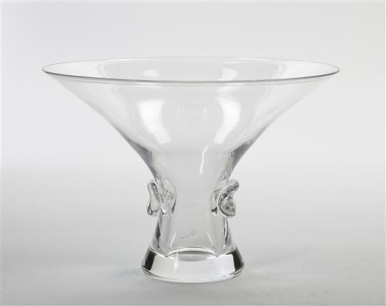 * A Steuben Glass Compote the body of