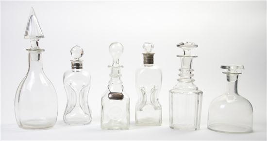  A Group of Six Glass Decanters 155425