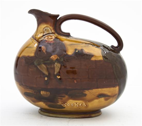 A Royal Doulton Whiskey Jug of squat