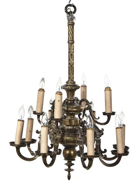  A Dutch Baroque Twelve Light 15542d