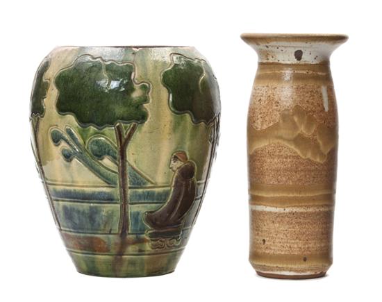 * Two Ceramic Vases comprising