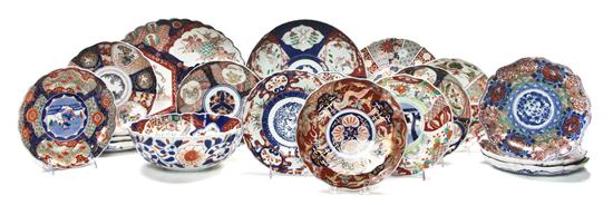 * A Collection of Imari Style Porcelain