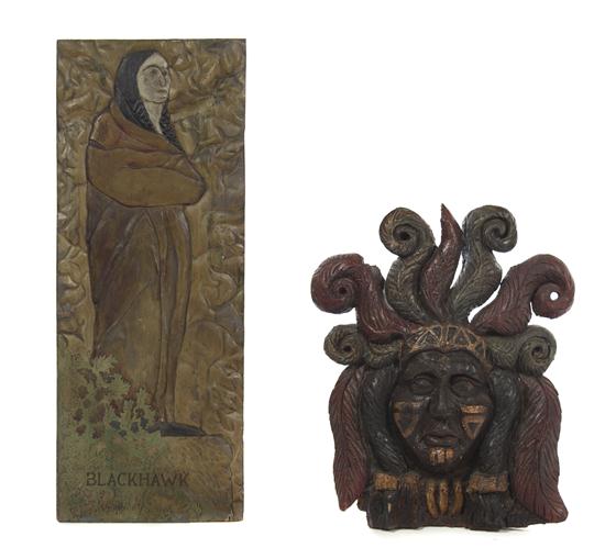  A Folk Art Carved Wood Panel 155473