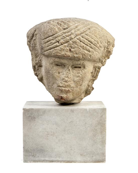 An Aztec Limestone Bust depicting 155482