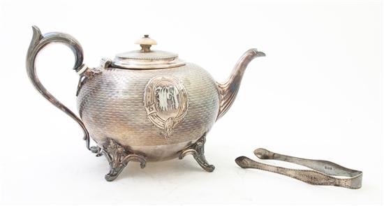 A Pair of English Silver Sugar 155502