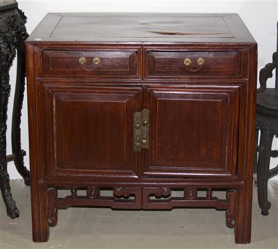 A Chinese Hardwood Cabinet having 15551e