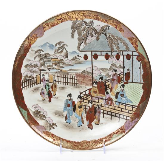 A Japanese Porcelain Charger having 155536