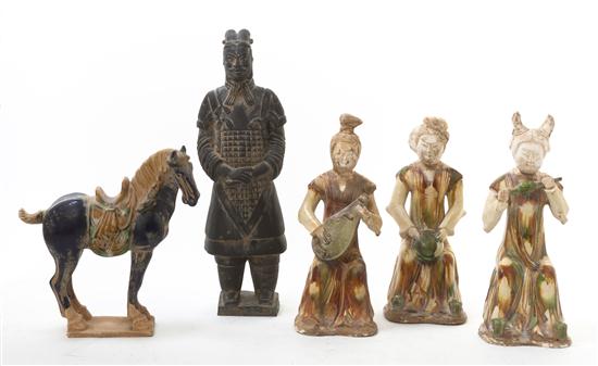 A Group of Tang Dynasty Style Glazed 155562