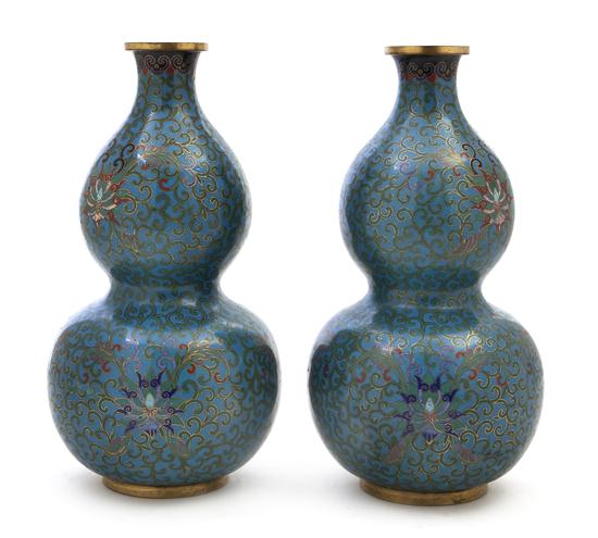 A Pair of Chinese Cloisonne Vases 1555b8