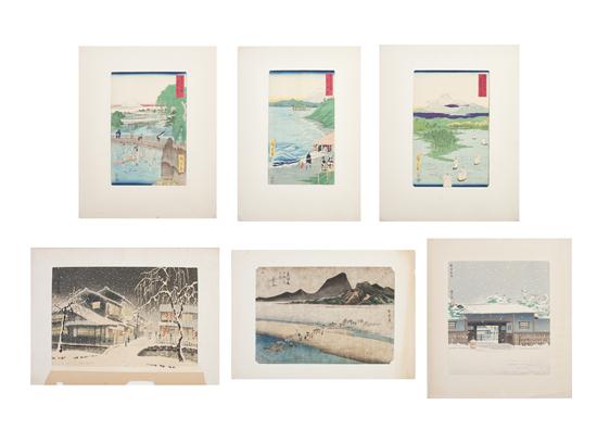 Three Japanese Woodblock Prints