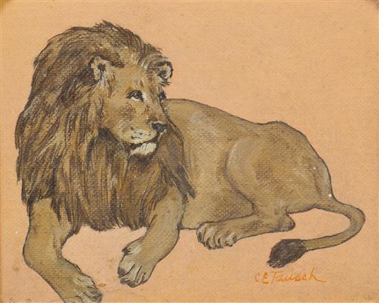 C.E. Tausch (20th century) Lion