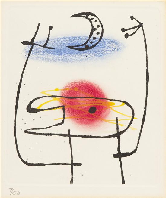 After Joan Miro (Spanish 1893-1983)