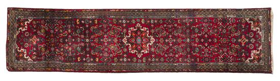 * A Persian Wool Runner centered