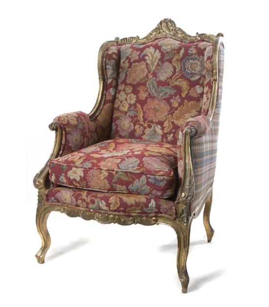  A Louis XV Style Giltwood Bergere 15573a