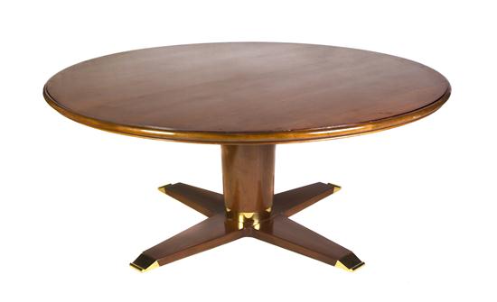 A Contemporary Walnut Dining Table