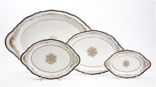 A Set of Four Limoges Porcelain