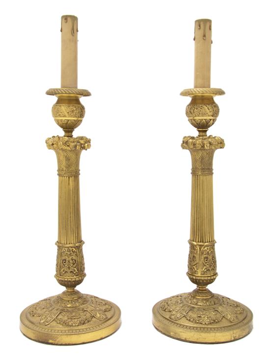 A Pair of Neoclassical Gilt Bronze 155783