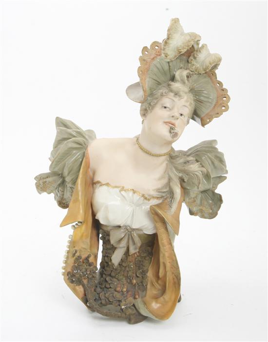 An Austrian Porcelain Bust Turn 15578a