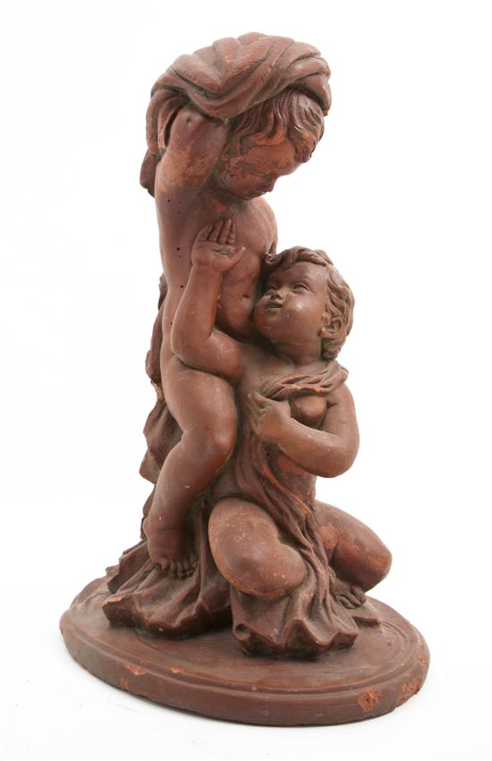 *A Continental Terracotta Figural Group