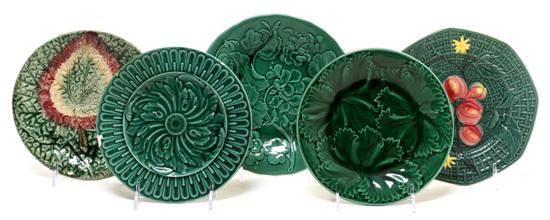 A Collection of Eleven Majolica Plates