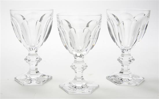 A Set of Baccarat Glass Stemware