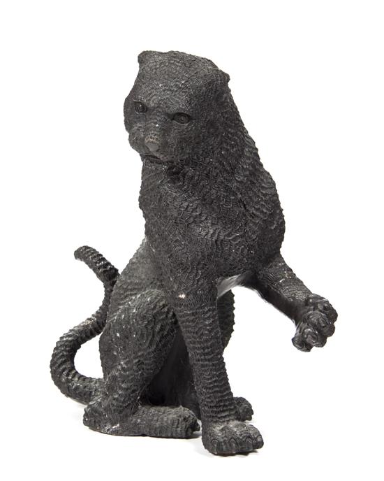 A Bronze Figure of a Cougar depicted