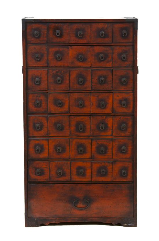 A Chinese Red Lacquered Apothecary 155887