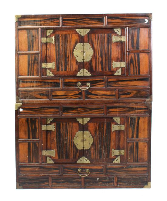 A Pair of Brass Mounted Tansu Chests 155888