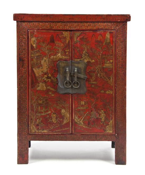 A Chinese Lacquered Cabinet Qing dynasty