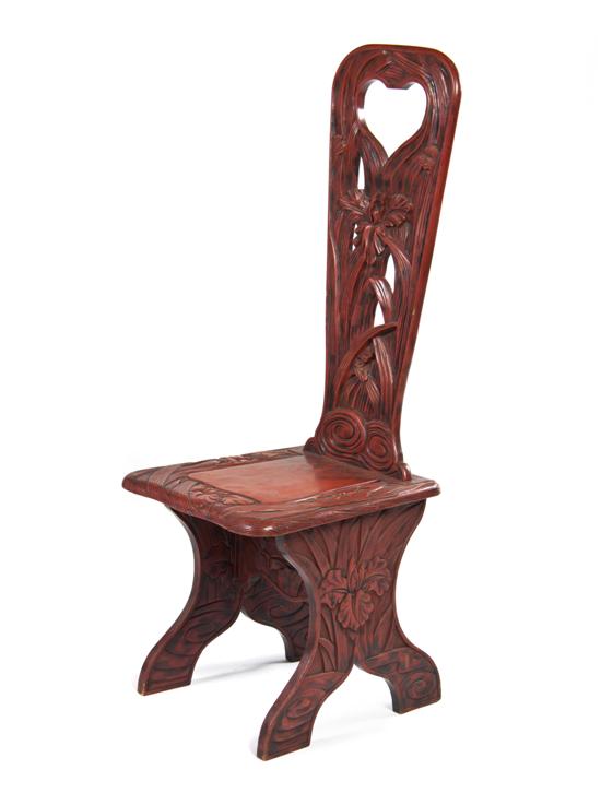 A Chinese Lacquered Side Chair 15588b