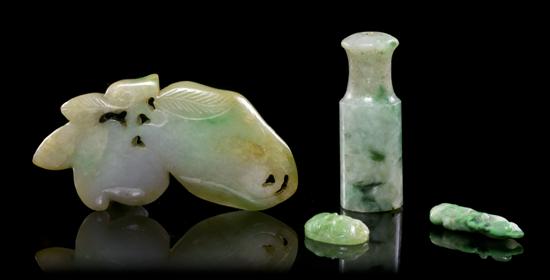 A Group of Four Jade Articles comprising 1558bc