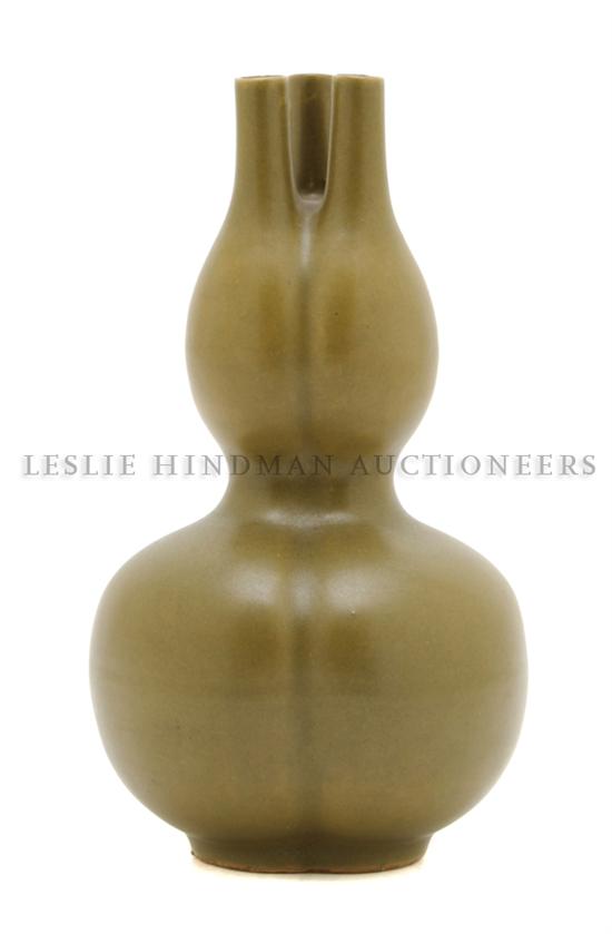 A Chinese Teadust Glazed Vase of