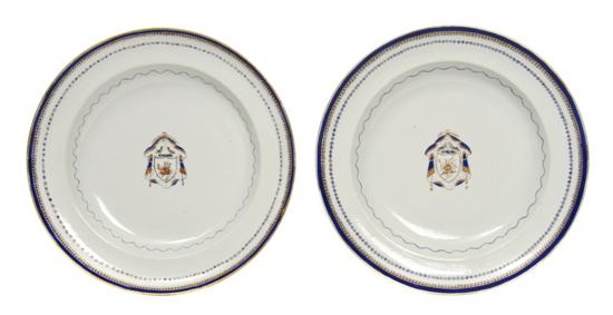 A Pair of Chinese Export Armorial