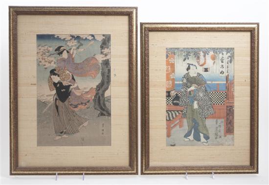 Two Japanese Woodblock Prints one 1558f0