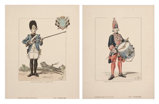 Job Two French Soldiers (a pair) color