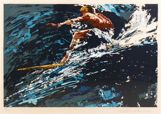 LeRoy Neiman (American b. 1927) Surfer