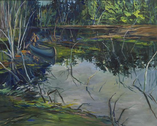 Deborah Brown (20th century) Paddling