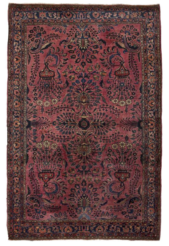 A Sarouk Wool Rug with allover 1559a0