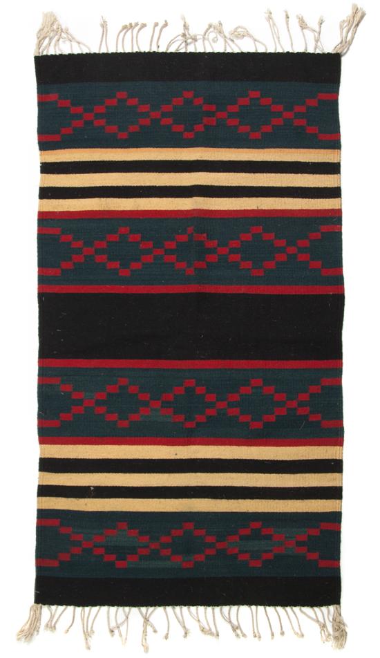 A Native American Blanket having linear