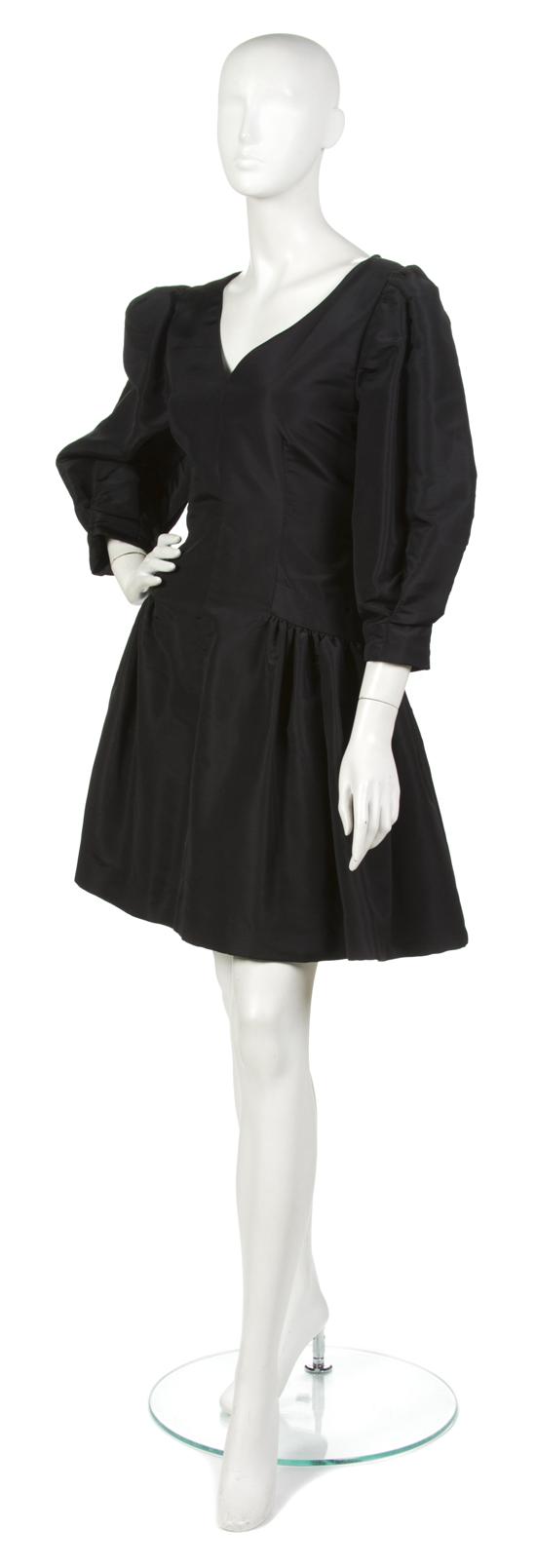 * A Pauline Trigere Black Silk